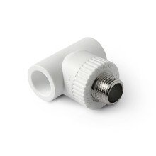Тройник полипропиленовый комбинированный PRO AQUA PP-R НР белый (32-1/2), арт.PA25015