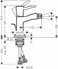 Смеситель для биде Hansgrohe Metropol Classic 31320090
