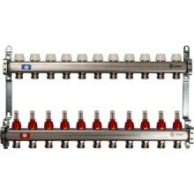 Коллектор Stout из нержавеющей стали с расходомерами 1/3/4x11, SMS 0917 000011