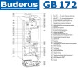 Настенный газовый конденсационный котел отопления одноконтурный Buderus logamax GB172-35 i