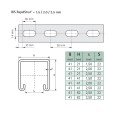 Профиль монтажный Walraven BIS RapidStrut (pg) 41 x 62 x 2,5, L=6000 мм (хлыст)