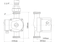 Циркуляционный насос Aquario AC328-180