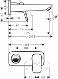 Встраиваемый смеситель Hansgrohe Logis 71220000