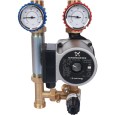 Насосная группа Stout DN20 (3/4 ), с 3-ходовым приводным смесителем, с насосом Grundfos UPSO 15-65 130
