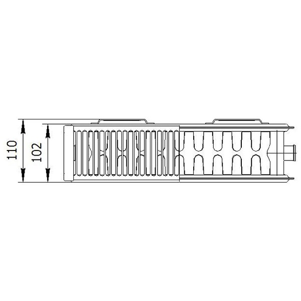 Стальной панельный радиатор отопления Лемакс С22/500/ 1700