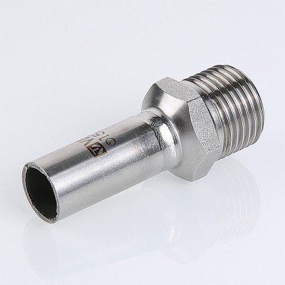 Вставка VALTEC резьбовая нерж. сталь с нар.р. 22х1
