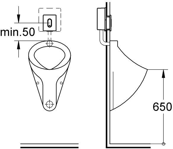 Кнопка смыва Grohe Arena Cosmopolitan 38857SH0 для писсуара
