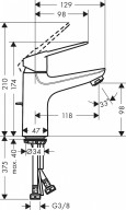 Смеситель для раковины Hansgrohe Novus Loop 71081000