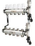 Коллекторная группа VALTEC НЕРЖ, в сборе, 1х4 вых. Евроконус 3/4
