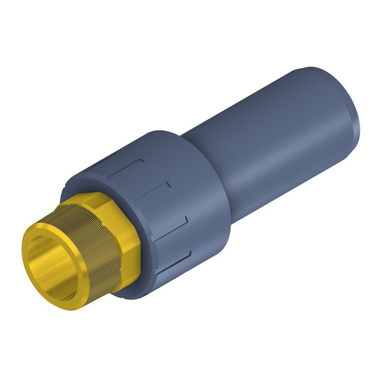 Муфта-переходник POLOPLAST POLO-KAL NG соединительная DN50 с наружной резьбой 1 1/2 дюйма
