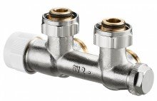 Узел нижнего подключения Oventrop Multiblock T 3/4 угловой, с преднастройкой