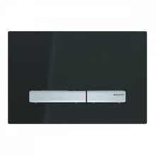 Кнопка смыва Geberit Sigma 50 двойной смыв, чёрный/сталь 115.788.DW.2