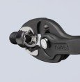 Переставные клещи KNIPEX захватные, 4 22 мм, чернённые, длина 200 мм, обливные рукоятки