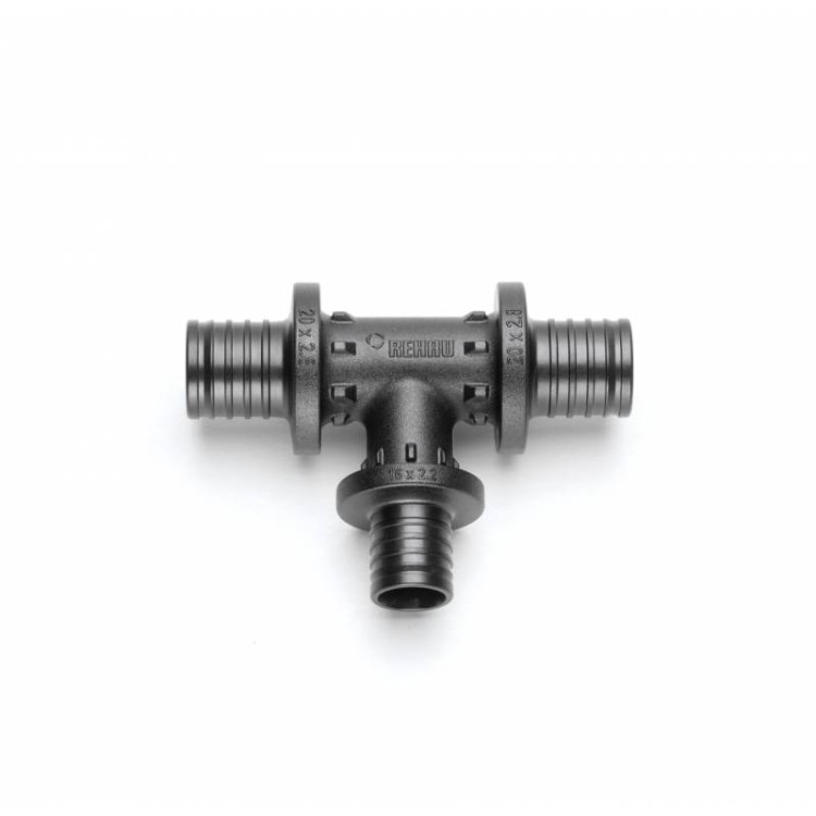Тройник Rehau с уменьшенным боковым проходом 40-25-40 PX