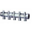 Запорный коллектор FAR 1 1/2 (ВР-НР) с 5 отводами М33х1,5 для труб 20-26 мм