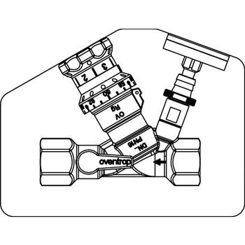 Термостатический регулирующий вентиль Oventrop Aquastrom VT, DN 15 Rp 1/2 x Rp 1/2, ВР