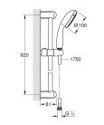 Душевой гарнитур Grohe New Tempesta 100 27853001
