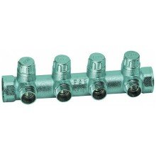 Запорный коллектор FAR 3/4 ВР-ВР с 4 отводами М24х19
