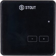 Комнатный терморегулятор Stout R-9z, проводной, черный (STE-0101-009004)