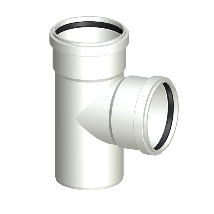Тройник POLOPLAST POLO-KAL 3S PKSA DN125/125 87,5 гр.
