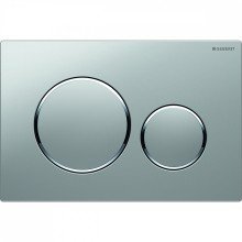 Кнопка смыва Geberit Sigma 20, двойной смыв, хром мат./хром глянц. 115.882.KN.1
