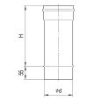Дымоход FERRUM 0,25м (430/0,8 мм) Ф150