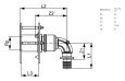 Сквозное угловое присоединение TECE TECEflex 16 x 1/2, бронза