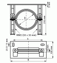Консоль опорная Walraven BIS для вертикальных труб, 110 мм (DN100)
