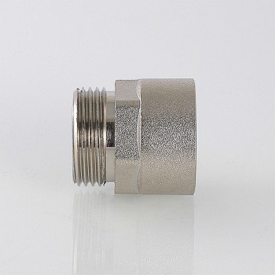 Переходник VALTEC 1/2 дюйма х 3/4 внутренняя-наружная резьба, никелированная латунь
