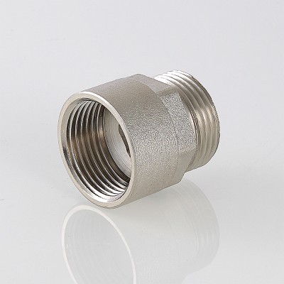 Переходник VALTEC 1/2 дюйма х 3/4 внутренняя-наружная резьба, никелированная латунь