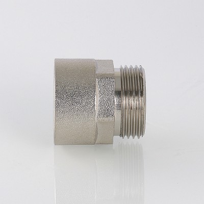 Переходник VALTEC 1/2 дюйма х 3/4 внутренняя-наружная резьба, никелированная латунь