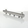 Этажный коллектор VALTEC из стали (труба ДУ-40), с межосевым расстоянием выходов 100мм, 1 х 3 выхода 1/2 НР