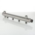 Этажный коллектор VALTEC из стали (труба ДУ-40), с межосевым расстоянием выходов 100мм, 1 х 3 выхода 1/2 НР