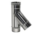 Тройник Вулкан VHR d100, 45 град., AISI 321 (матовая)