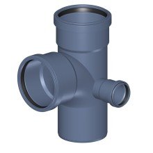 Крестовина POLOPLAST POLO-KAL NG угловая с низким ответвлением PKEDA DN110/110/50 87,5/90 гр.