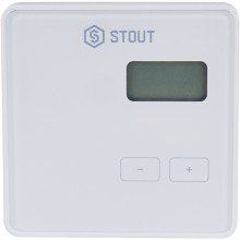 Комнатный терморегулятор Stout R-8b, беспроводной, белый, 2xAAA (STE-0101-008001)