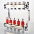 Блок коллекторный VALTEC с расход. 1х3 вых Евроконус 3/4
