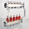 Блок коллекторный VALTEC с расход. 1х3 вых Евроконус 3/4