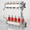 Блок коллекторный VALTEC с расход. 1х3 вых Евроконус 3/4