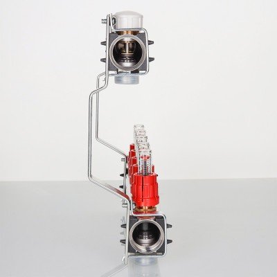 Блок коллекторный VALTEC с расход. 1х3 вых Евроконус 3/4