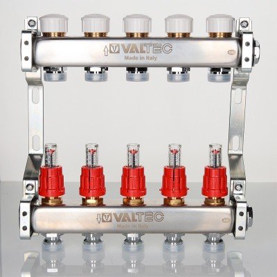 Блок коллекторный VALTEC с расход. 1х3 вых Евроконус 3/4