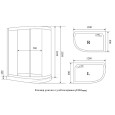 Душевая кабина Timo Premium ILMA Black 902 R (120*80*222)