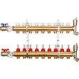 Коллектор Stout распределительный из латуни с расходомерами 1/3/4x9, SMB 0473 000009