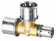 Пресс-тройник FAR 20*2 x 3/4 ВР х 20*2 лат.