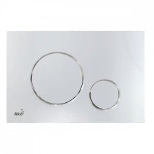 Кнопка смыва, пластик, хром Alcaplast M671