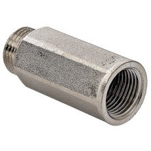 Удлинитель VALTEC 1/2 х 20 мм внутренняя-наружная резьба, никелированная латунь