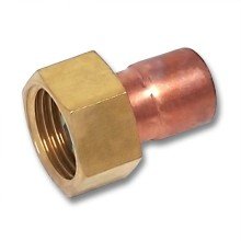 Муфта Sanha 5359g, ВП-ВР, с накидной гайкой, медь, 22х3/4
