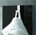 Полотенцесушитель электрический Lazzarini E-Mirrorr 700W черный прямой