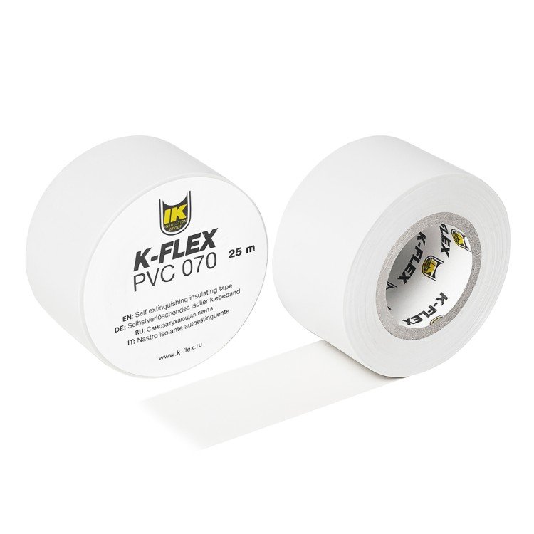 Лента самоклеящаяся K-FLEX 025-025 PVC AT 070, белая