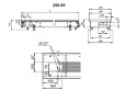 Внутрипольный конвектор с естественной конвекцией Techno KVZ 250-85-2200